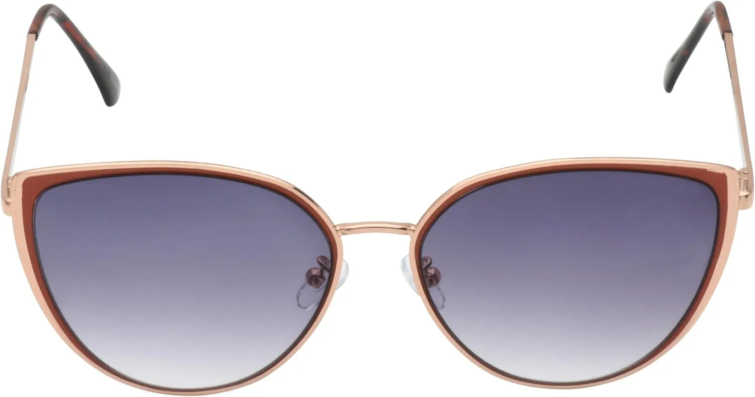 Vince Camuto Women's Vc1083 Vintage Metal 100% Uv Protective Cat Eye Sunglasses. Luxe Gifts for Her, 57 Mm