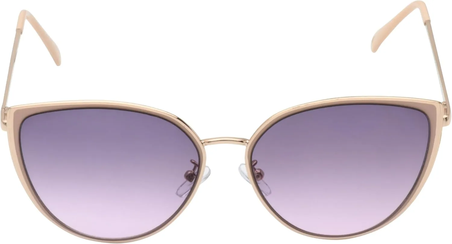 Vince Camuto Women's Vc1083 Vintage Metal 100% Uv Protective Cat Eye Sunglasses. Luxe Gifts for Her, 57 Mm