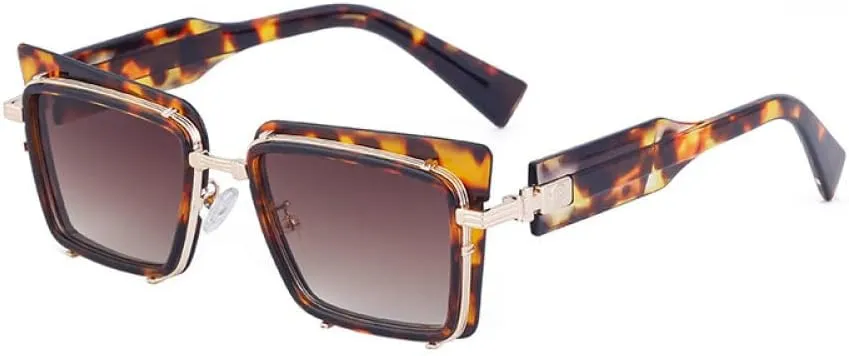 Vintage Cat Eye Sunglasses For Women Alloy Black Gradient Uv400 Sun Glasses Men Hip Hop Shades Driving