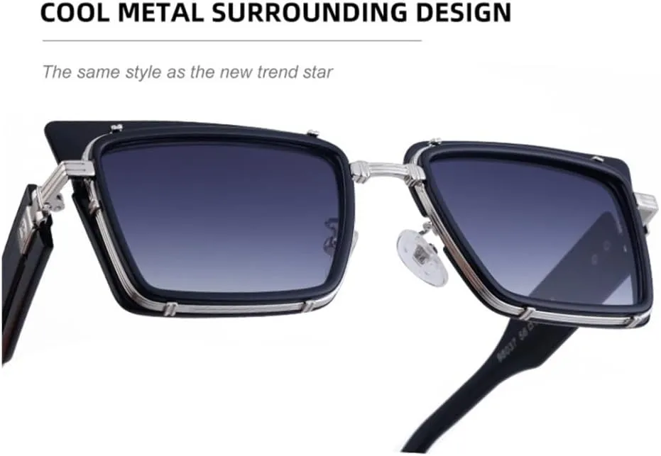 Vintage Cat Eye Sunglasses For Women Alloy Black Gradient Uv400 Sun Glasses Men Hip Hop Shades Driving