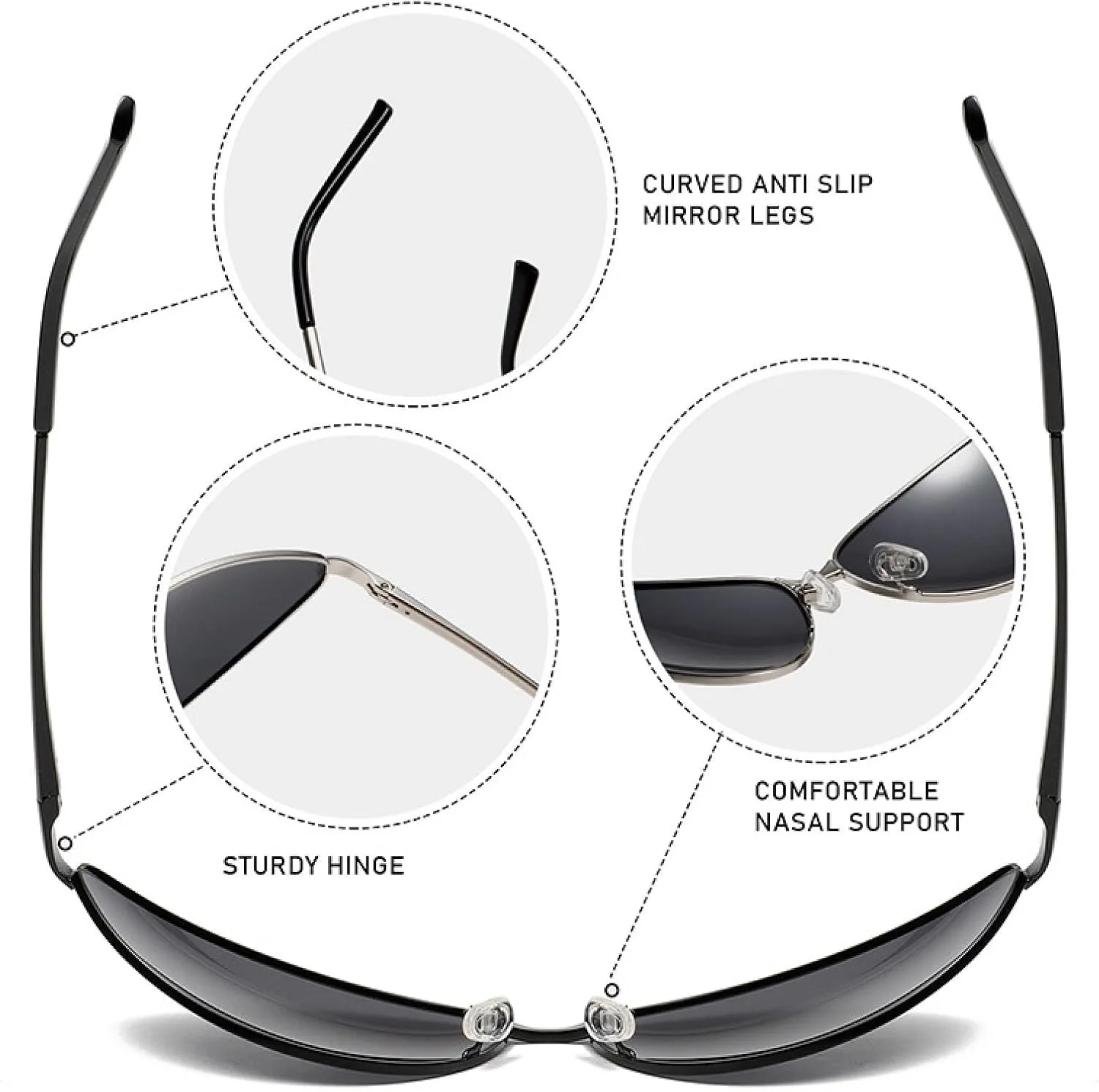 Vintage Metal Frame Sun Glasses Men Sexy Cat Eye Sunglasses Women Outdoor Retro Shades Luxury