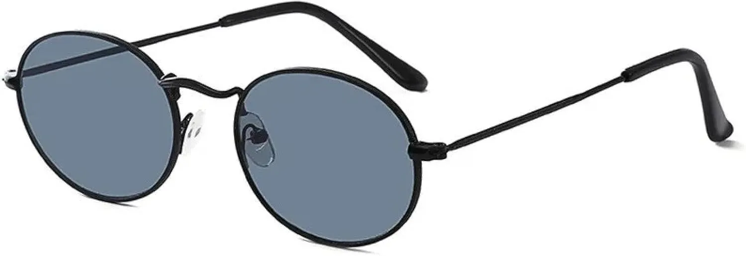 Vintage Metal Round Sunglasses Retro Clear Ladies Shades