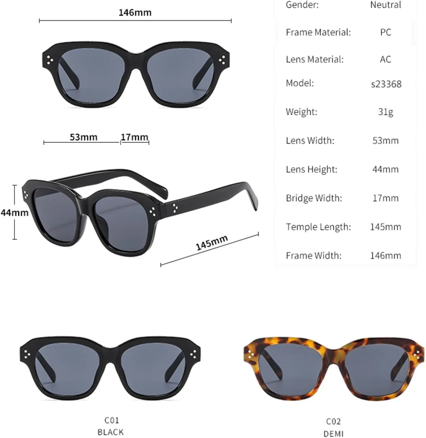 Vintage Oval Frame Sunglasses Fashion Retro Uv400 Women