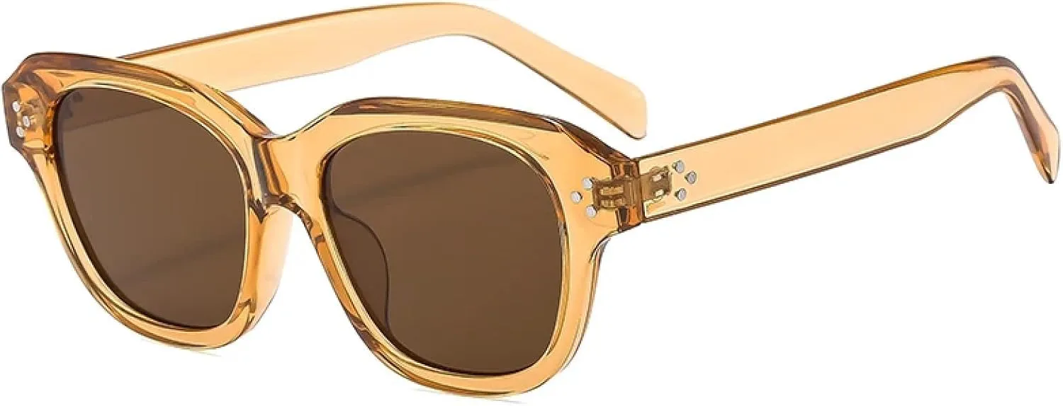 Vintage Oval Frame Sunglasses Fashion Retro Uv400 Women
