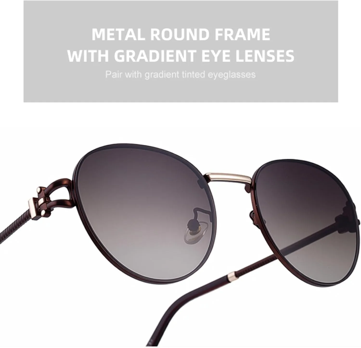 Vintage Oval Punk Sunglasses for Women Luxury Round Outdoor Uv400 Fashion