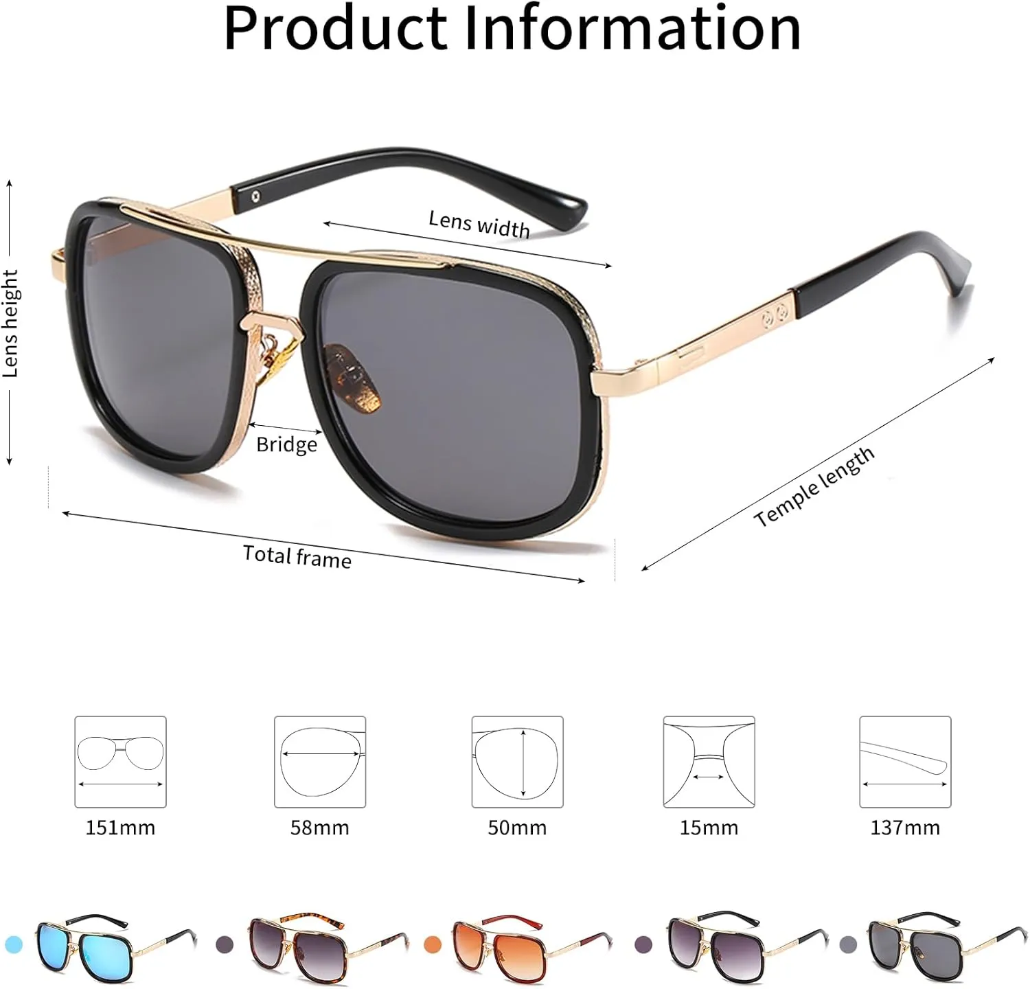 Vintage Round Sunglasses for Women Men Classic Retro Designer Style