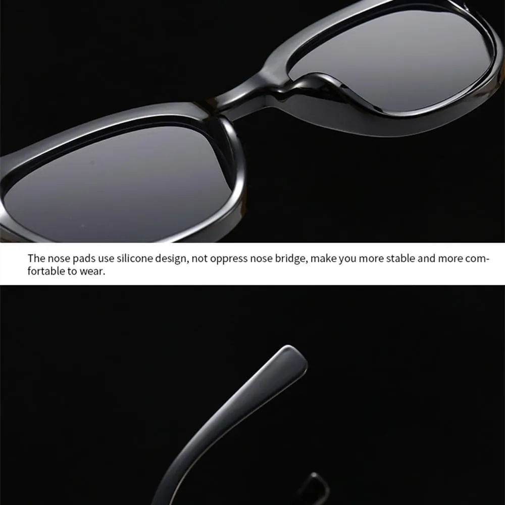 Vintage Sunglasses Women Rivet Frame Red Lens Retro Acetate Sun Glasses Shades Men