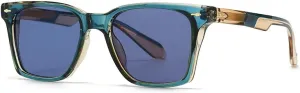 Vintage Women Sunglasses Fashion Blue Green Shades Uv400 Men Punk Sun Glasses