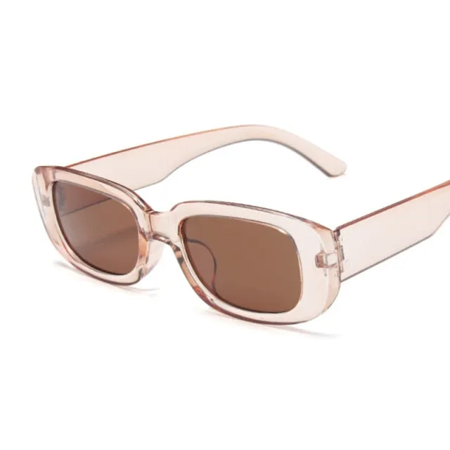Vintage Women Sunglasses, Retro Rectangle Female eyewear, High Quality Sunwears
