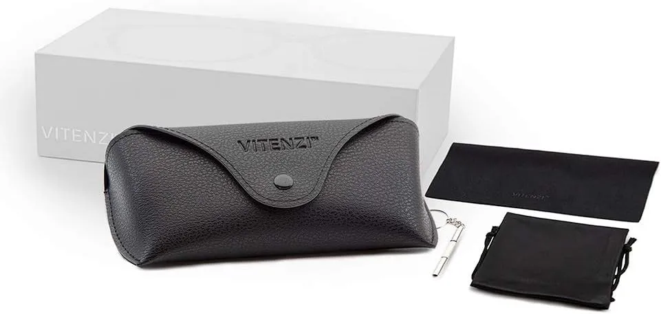 VITENZI Bifocal Safety Glasses with Readers Wrap Around Sport Magnifying Safety Reading Protective Goggles Monza