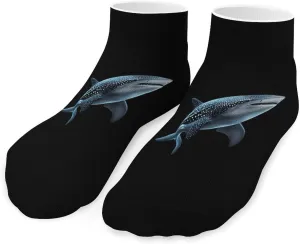 Whale Shark Low Cut Ankle Socks Non Slip Invisible Liner Sock Pack Casual Socks For Men Women