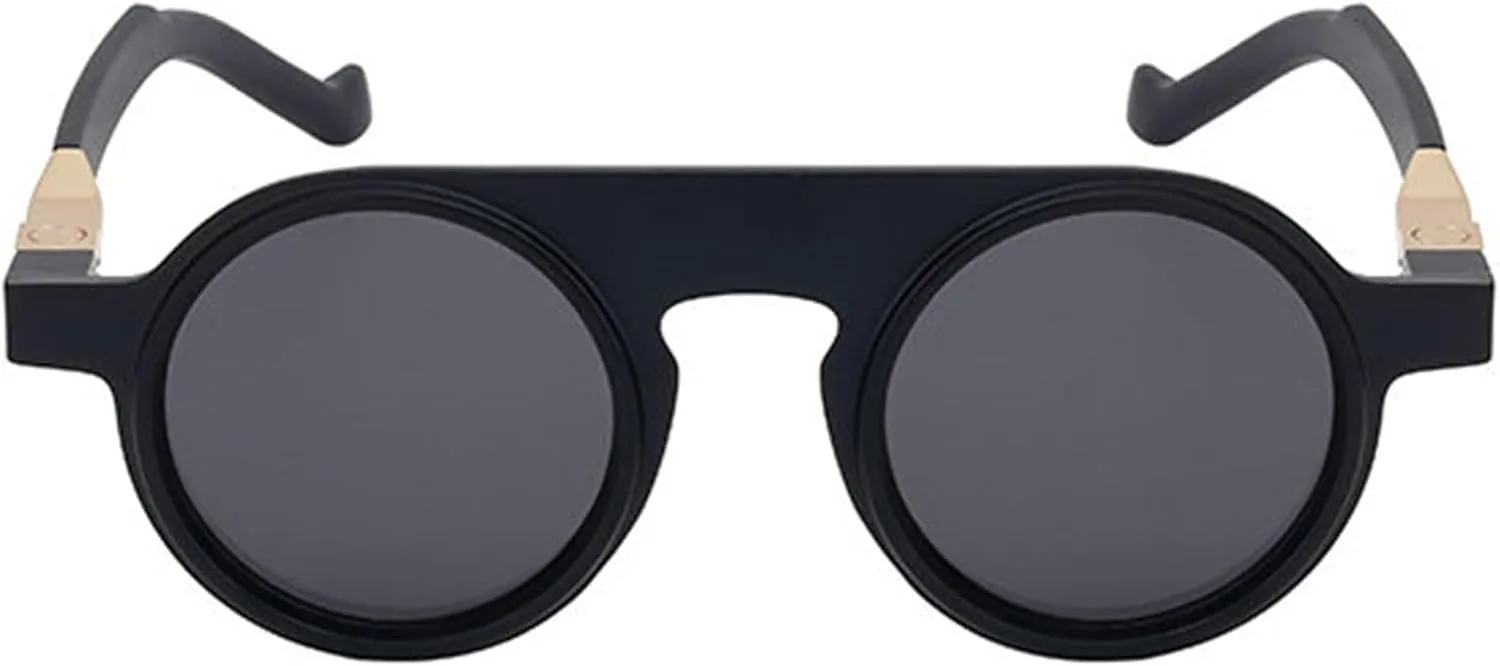 willochra Retro Round Sunglasses for Women Men Vintage Y2K Small Frame Circle punk Shades Sun Glasses UV400 Protection