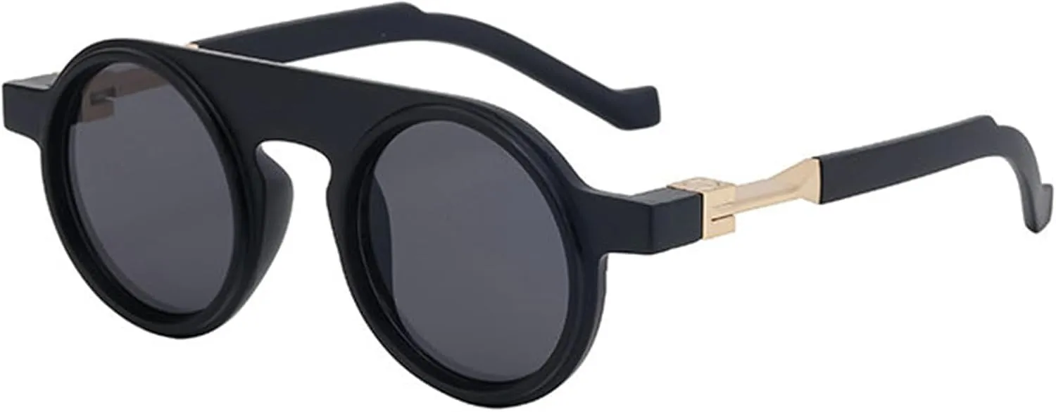 willochra Retro Round Sunglasses for Women Men Vintage Y2K Small Frame Circle punk Shades Sun Glasses UV400 Protection