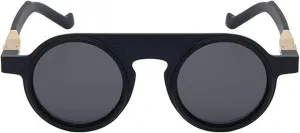 willochra Retro Round Sunglasses for Women Men Vintage Y2K Small Frame Circle punk Shades Sun Glasses UV400 Protection