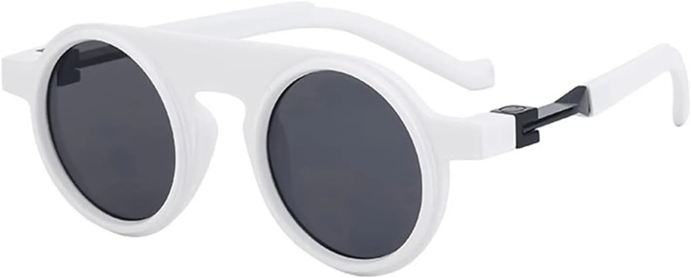 willochra Retro Round Sunglasses for Women Men Vintage Y2K Small Frame Circle punk Shades Sun Glasses UV400 Protection