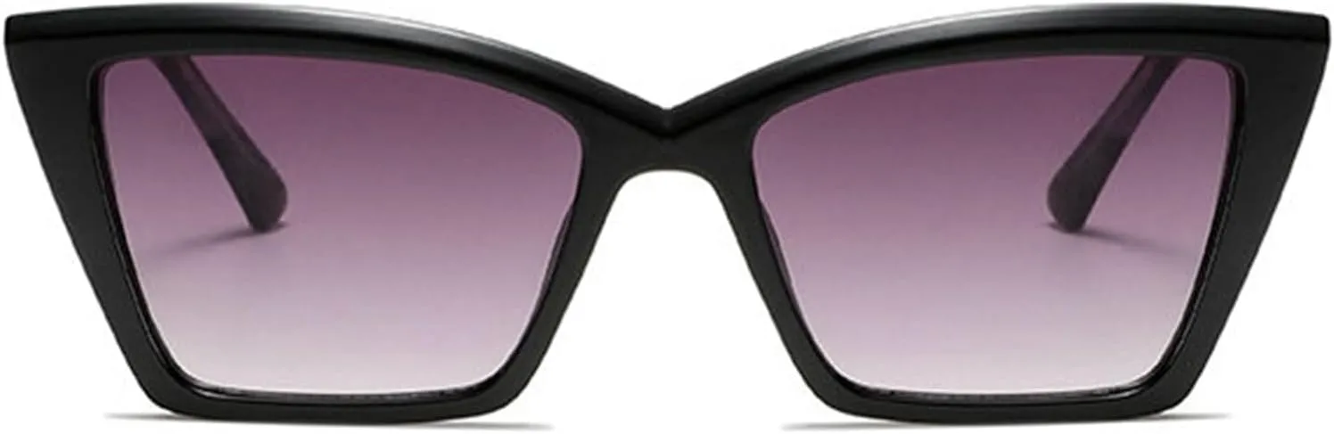 willochra Vintage Cat Eye Sunglasses Women Fashion Y2K Gradient Square black Sun Glasses Female Retro Outdoors Shades UV400