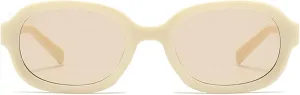 willochra Vintage Oval Sunglasses Women Fashion Small Punk Round Sun Glasses Female Retro Shades orange Eyeglasses UV400