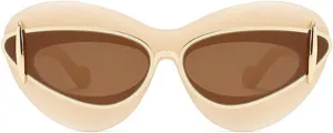 willochra Vintage Oversized Cat Eye Sunglasses For Women men Fashion Double Frame Designer Pilot Oval Elegant Big Shades F27