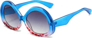 willochra Vintage Oversized Round Sunglasses Women For Men Shades Big Frame Trending Popular black Sun Glasses UV400