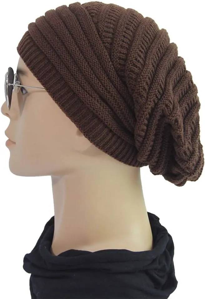 Winter Beanie Hat for Women Lightweight Outdoor Cashmere Warm Wool Knit Hat Pom Pom Visor Skull Cap