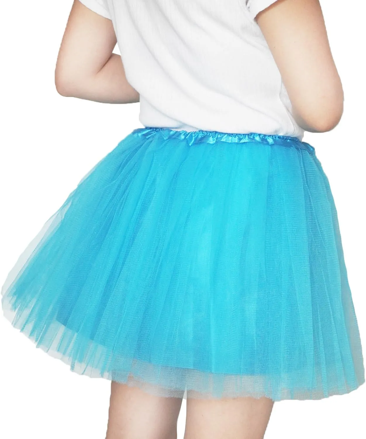 Women Adult Teens Tutu Skirts 4 Layers with Lining Youth Running Tutu Skirts Halloween Running Tutus