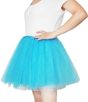 Women Adult Teens Tutu Skirts 4 Layers with Lining Youth Running Tutu Skirts Halloween Running Tutus