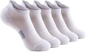Women Ankle Socks Athletic Thick Cushioned Running Hiking No Show Sports Socks，anti blister women socks，5 Pair Pack