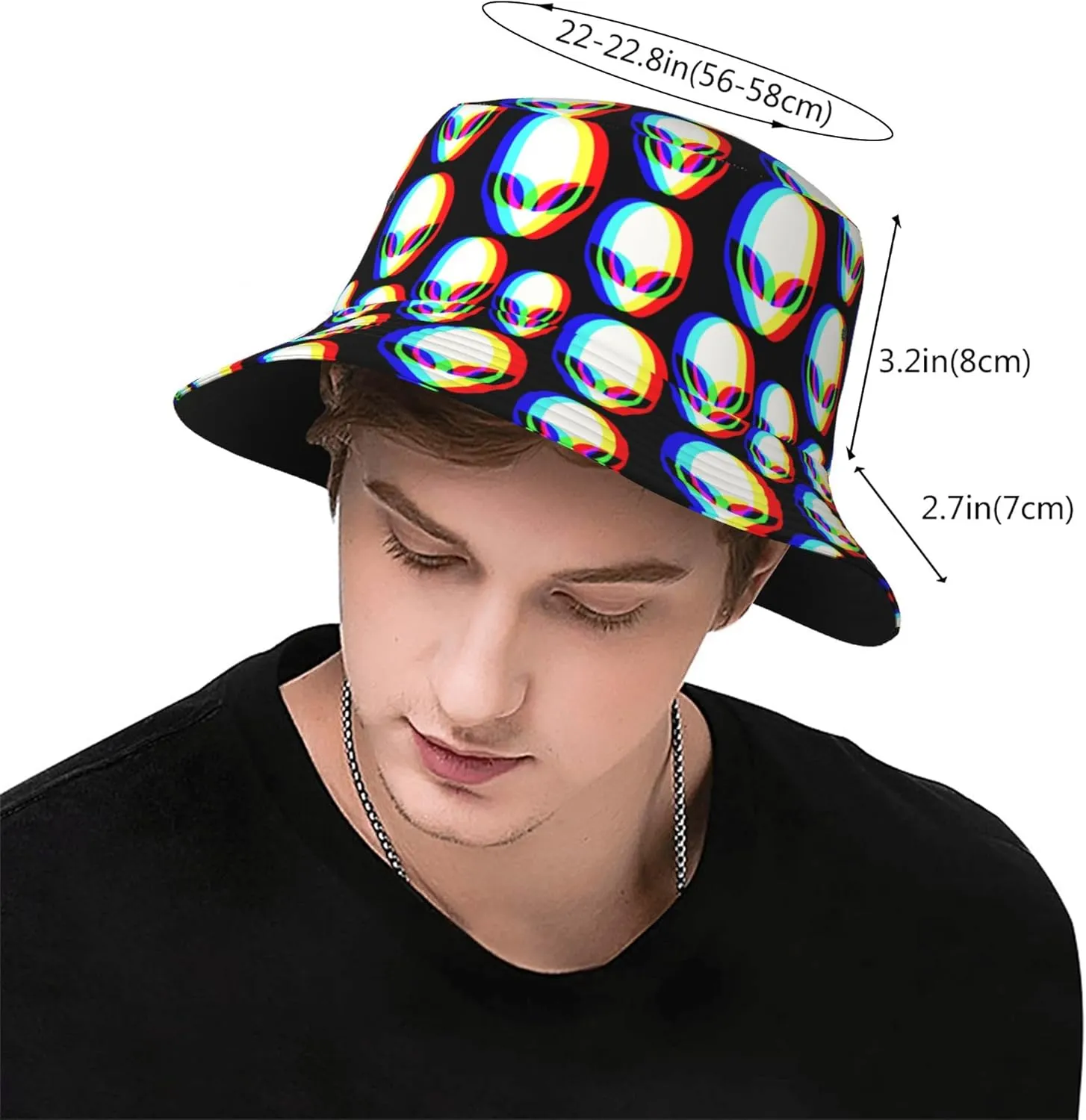 Women Men Fashion Bucket Hat Summer Sun Hat Wide Brim Fisherman Cap