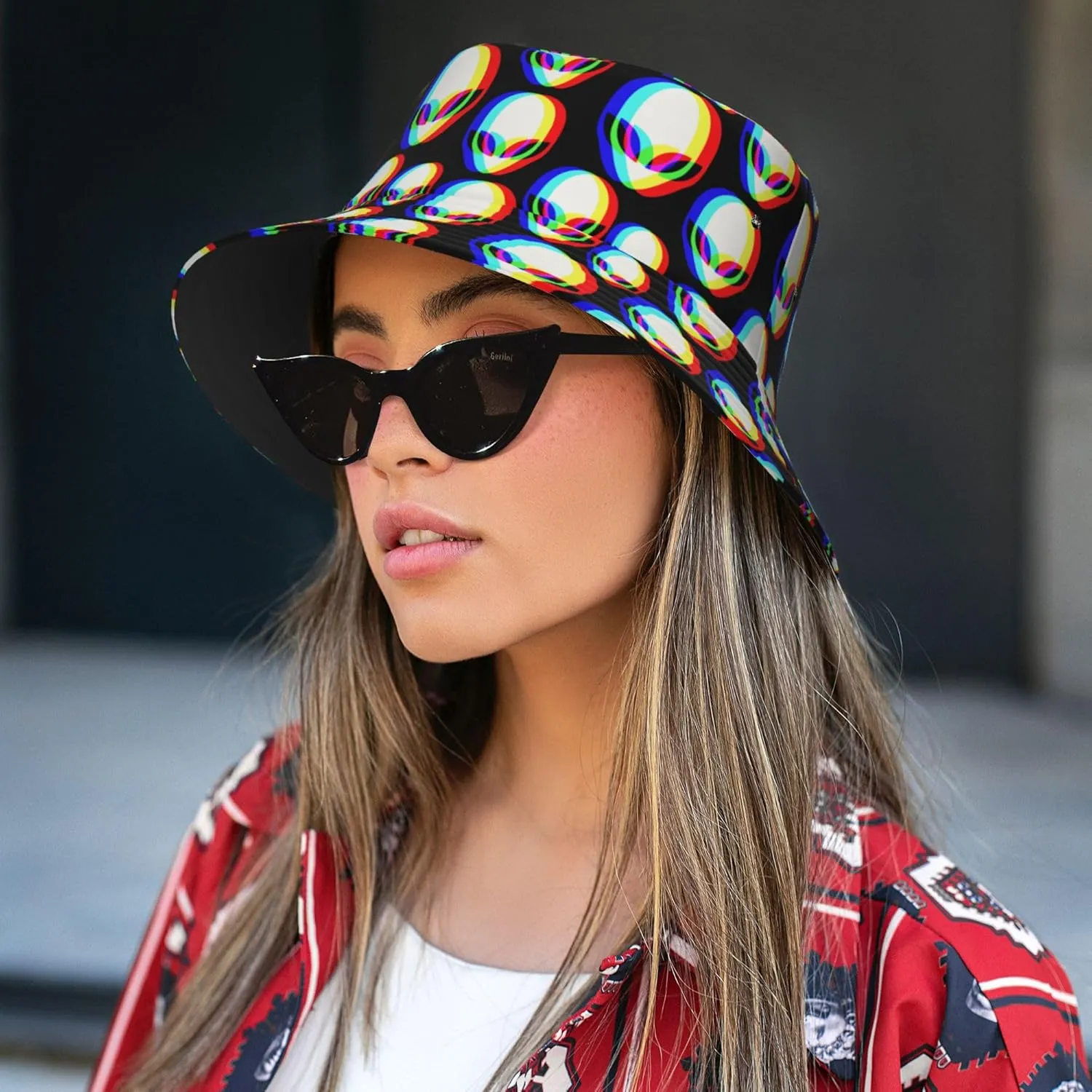Women Men Fashion Bucket Hat Summer Sun Hat Wide Brim Fisherman Cap