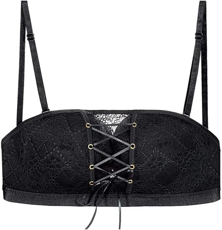 Women Push Up Bra Lace Strapless Invisible Bra