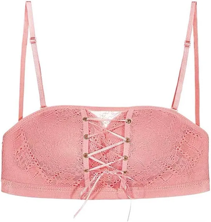 Women Push Up Bra Lace Strapless Invisible Bra