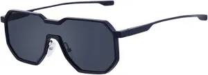 Women Sunglasses One Piece Clear Gradient Mirror Shades Uv400 Men Punk Metal Sun Glasses