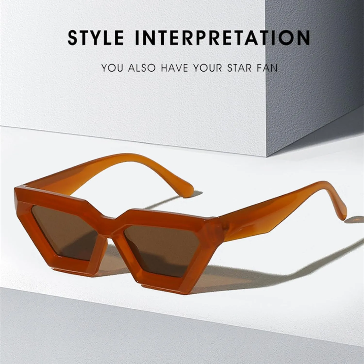 Women Sunglasses Vintage Fashion Men Cat Eye Sun Glasses Big Shades Female Uv400