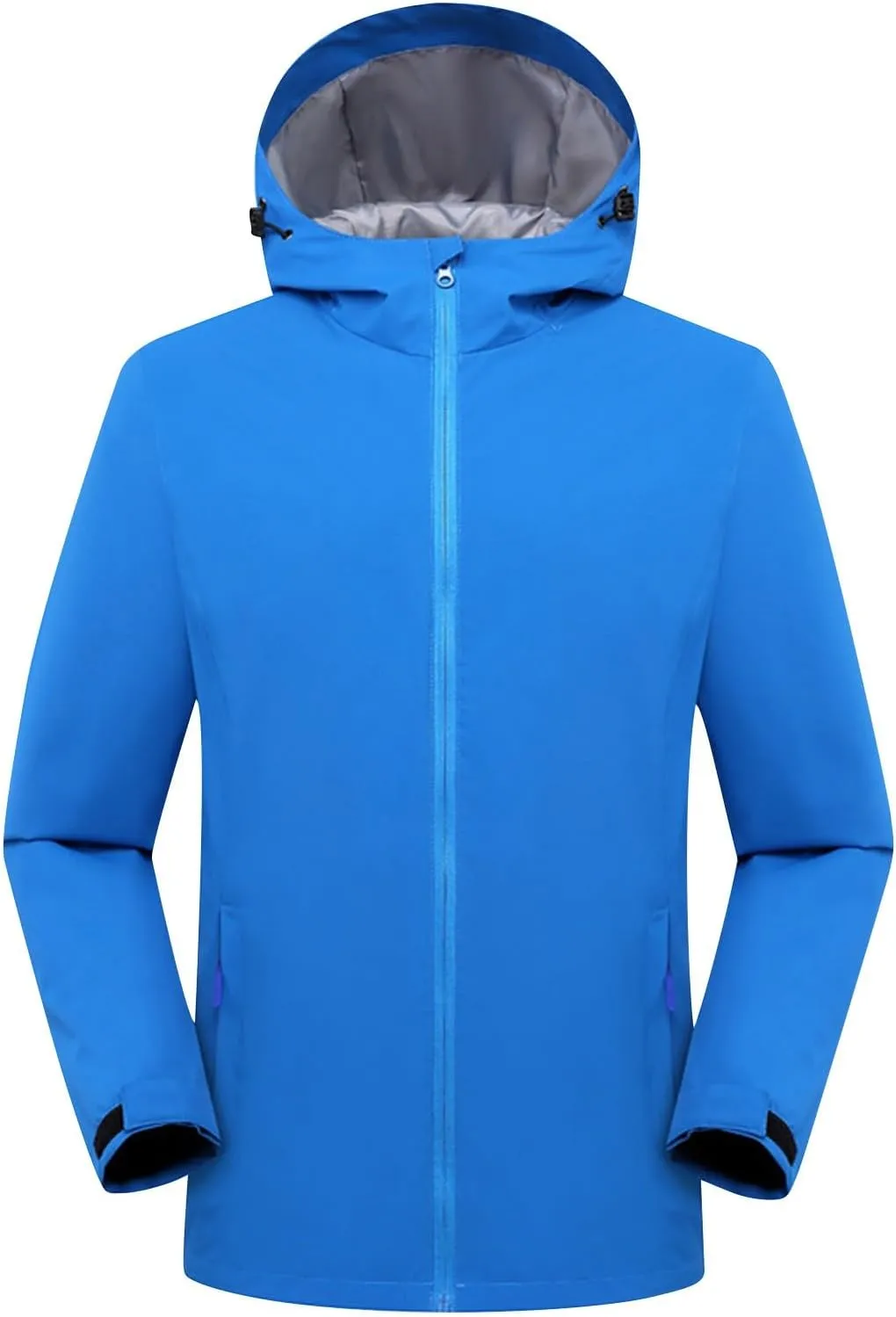 Women Waterproof Rain Jacket Active Outdoor Packable Lightweight Hooded Raincoat for Hiking Travel Windbreaker Jacket