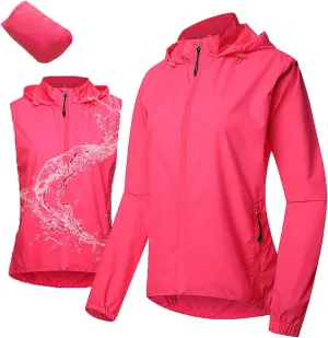 Women's Breathable Cycling Jacket,Lightweight,Hooded Jacket,for Running,Cycling,Hiking