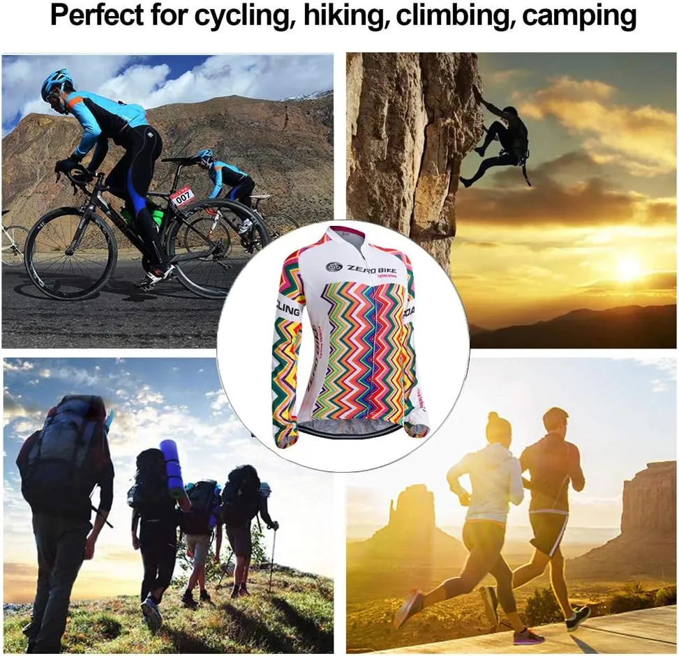 Women's Breathable Long Sleeve Cycling Suit 3D Gel Padded Bicycle Cloting Pants Set UV Protective