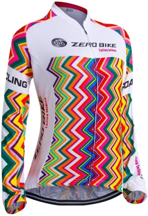 Women's Breathable Long Sleeve Cycling Suit 3D Gel Padded Bicycle Cloting Pants Set UV Protective