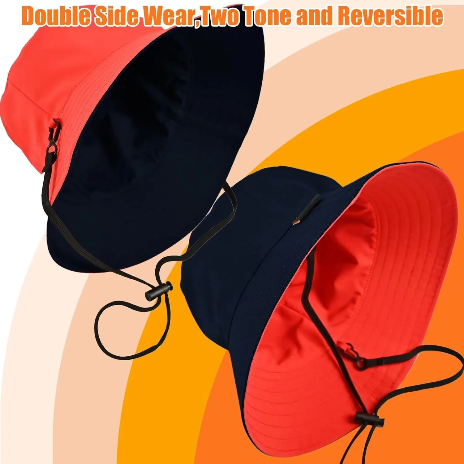 Womens Bucket Rain Hat Reversible Packable Foldable Water Repellent Cute for Ladies Travel Hiking Golf