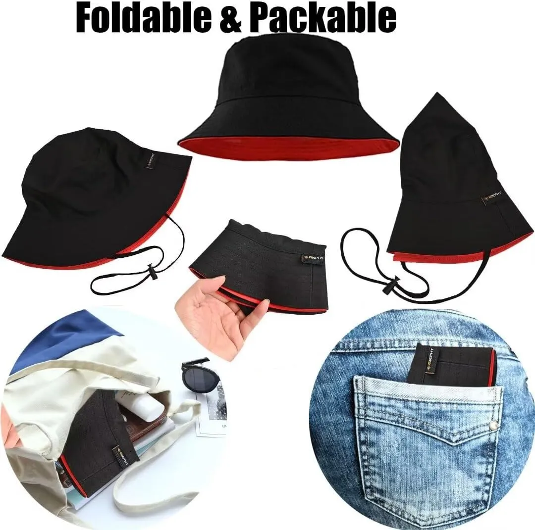 Womens Bucket Rain Hat Reversible Packable Foldable Water Repellent Cute for Ladies Travel Hiking Golf