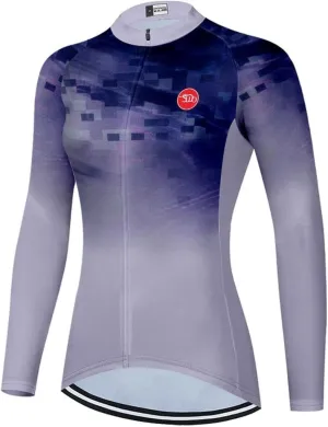 Women's Cycling Jersey Long Sleeve Bike Shirts Cycling Clothing Biking Jackets Bicycle Tops