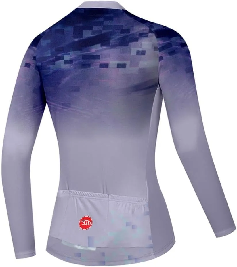 Women's Cycling Jersey Long Sleeve Bike Shirts Cycling Clothing Biking Jackets Bicycle Tops