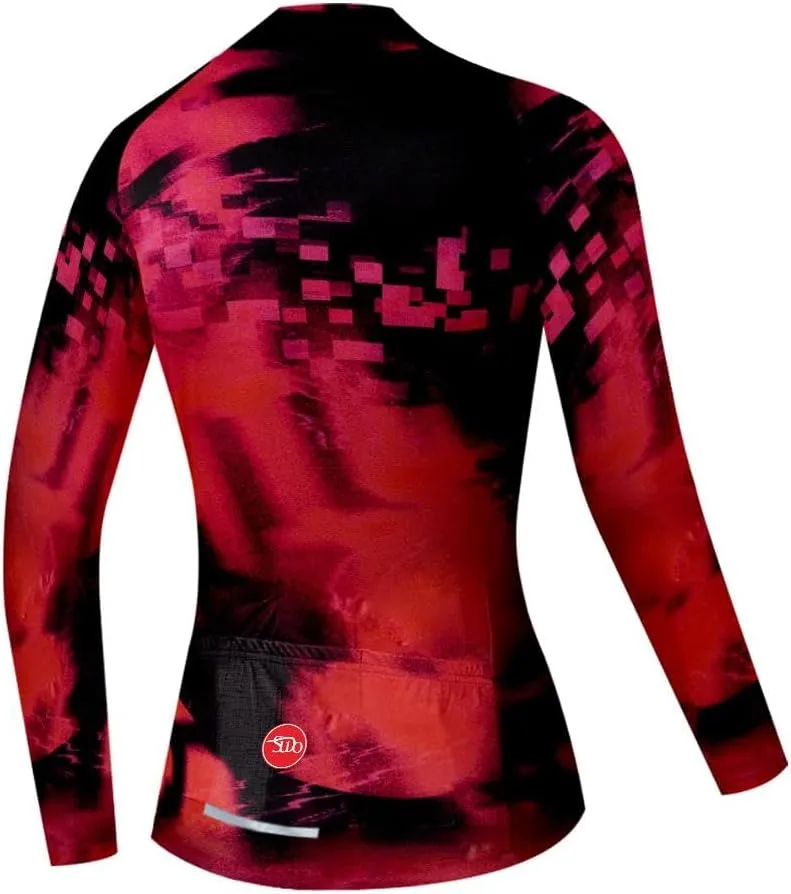 Women's Cycling Jersey Long Sleeve Bike Shirts Cycling Clothing Biking Jackets Bicycle Tops