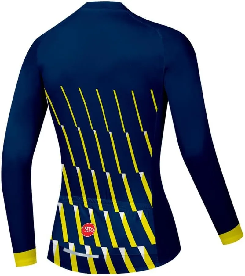 Women's Cycling Jersey Long Sleeve Bike Shirts Cycling Clothing Biking Jackets Bicycle Tops