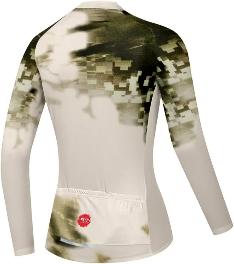 Women's Cycling Jersey Long Sleeve Bike Shirts Cycling Clothing Biking Jackets Bicycle Tops