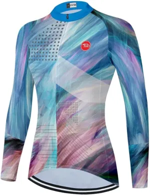 Women's Cycling Jersey Long Sleeve Bike Shirts Cycling Clothing Biking Jackets Bicycle Tops