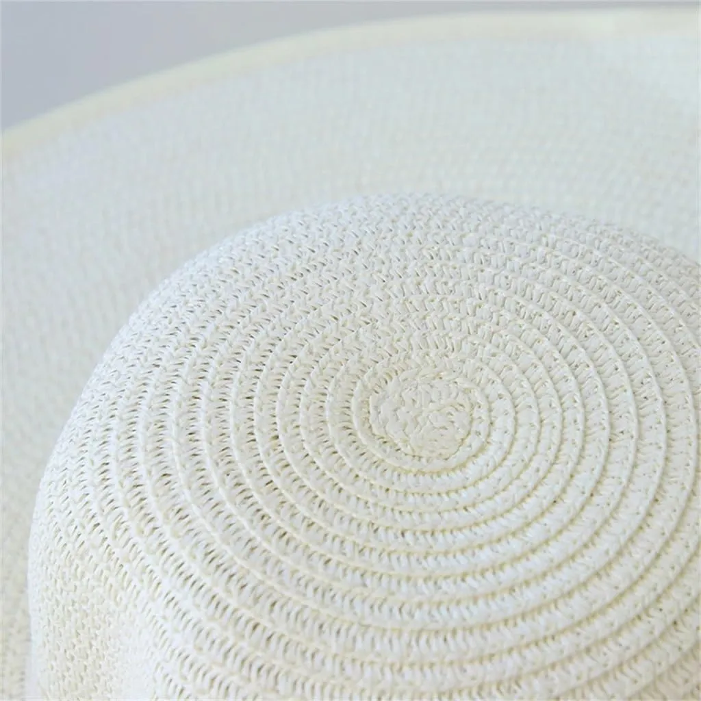 Women's Hat Bowknot Wide Floppy Hat Outdoor Foldable Beach Sun Hat