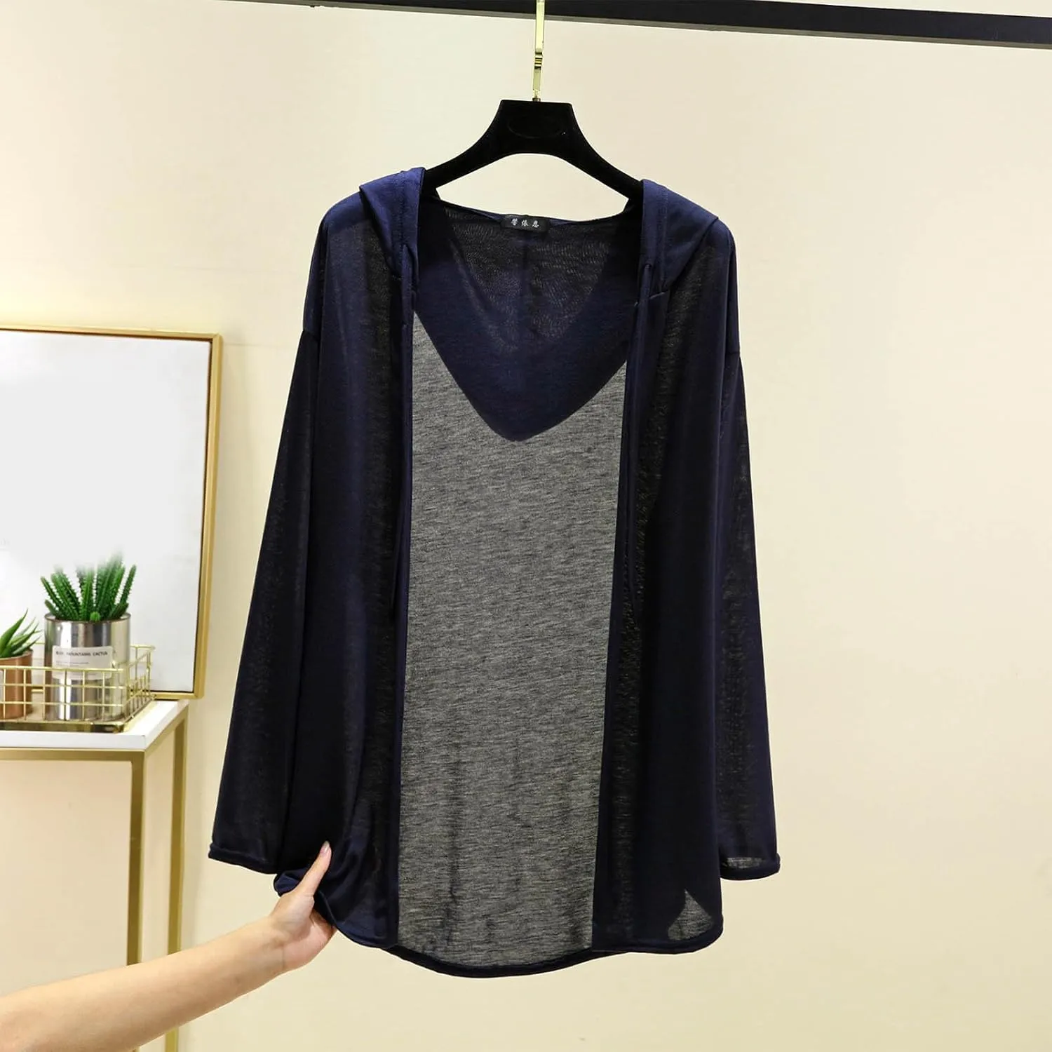 Womens Lightweight Casual Hoodie Cardigans Open Front Cover Ups Long Sleeve Outwear Coat Sun Protection Cover Clothes