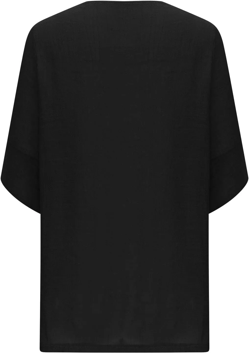 Womens Lightweight Linen Cardigan Open Front Covet Up Summer Casual Half Sleeve Plus Size Beach Sun Protection Clothes