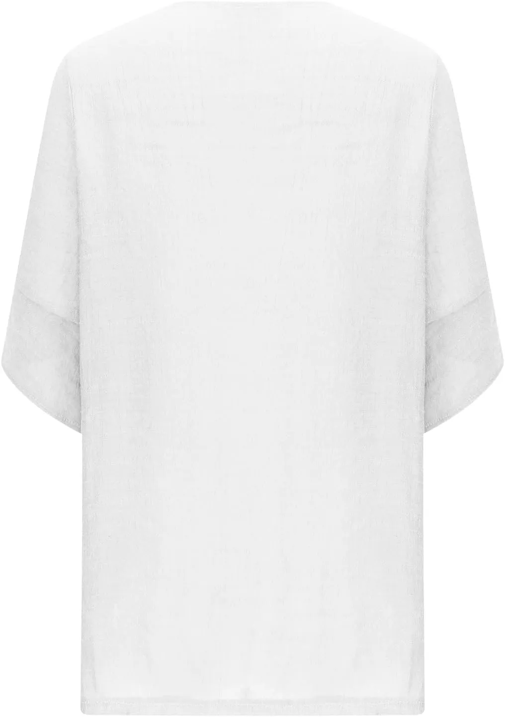 Womens Lightweight Linen Cardigan Open Front Covet Up Summer Casual Half Sleeve Plus Size Beach Sun Protection Clothes