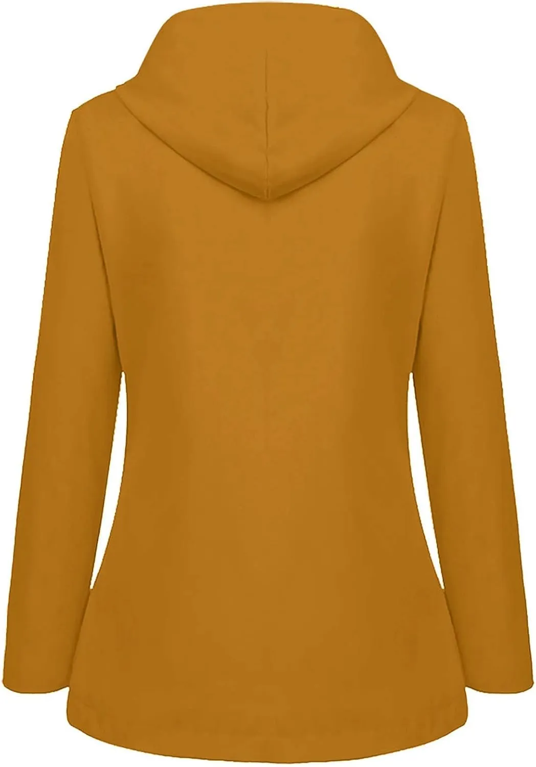 Women's Rain Jacket 2024 Fall Lightweight Waterproof Raincoat Plus Size Outdoor Hooded Trench Coat S-5XL